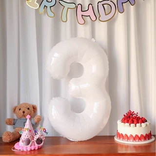 [ HỎA TỐC TPHCM] BÓNG TRẮNG SỐ LỚN 70CM 0-9
