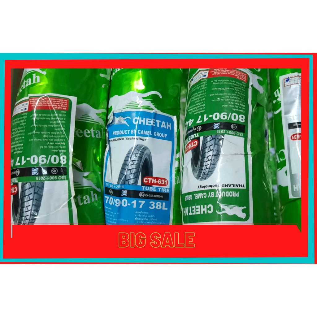 Vỏ CHEETAH gai MCL loại dùng ruột size 50/60/70/80-17 dùng cho xe số