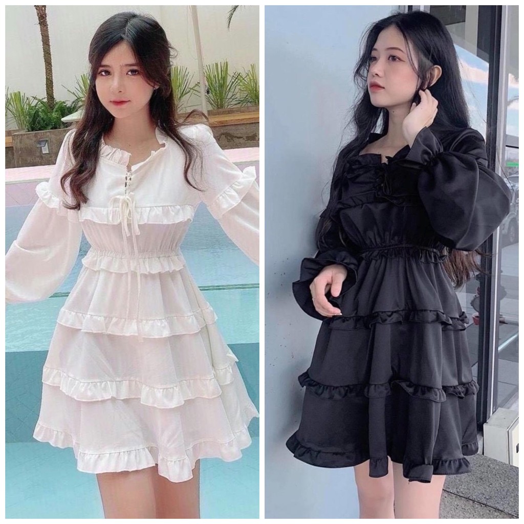 ĐẦM BABYDOLL NHẤN BÈO