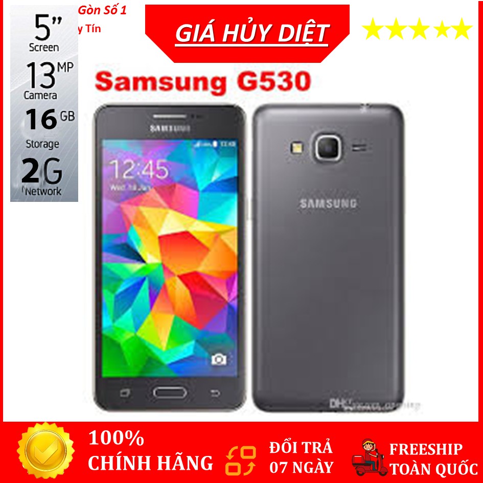 Điện thoại Samsung G530 (2GB,16GB) pin bền máy đẹp, làm máy phụ hoặc mua cho người già dùng rất tốt