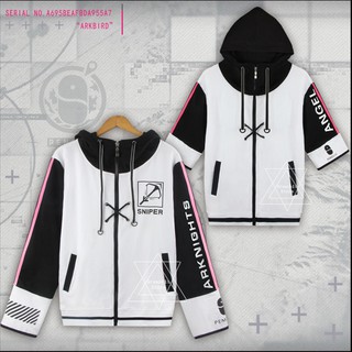 Áo khoác hoodie tay dài hóa trang nhân vật hoạt hình Arknights EXUSIAI mới