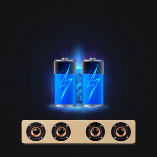 Loa Bluetooth Hifi 12w Họa Tiết Vân Gỗ