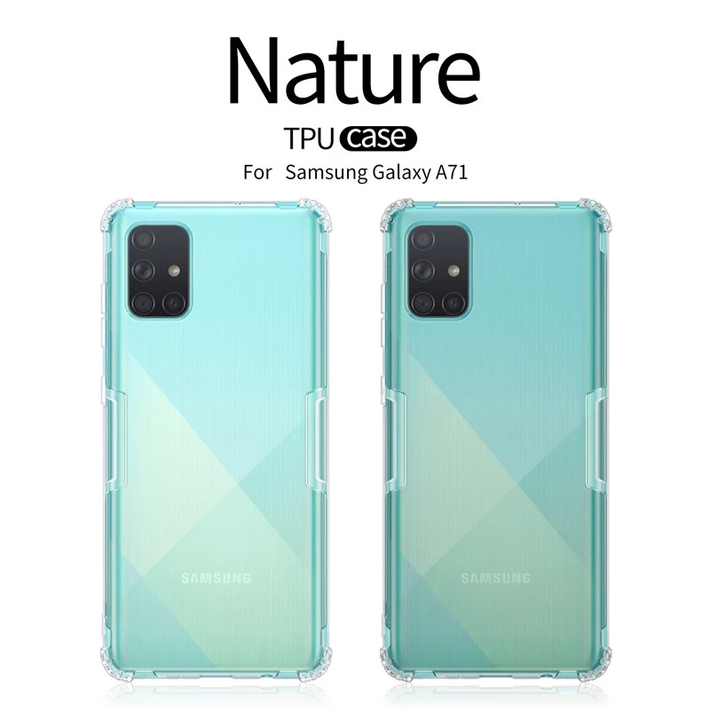 Ốp lưng Samsung Galaxy A51 / A71 / A52 / A52s 5G / A72 5G hiệu Nillkin trong suốt chống sốc ôm khít máy bảo vệ Camera.