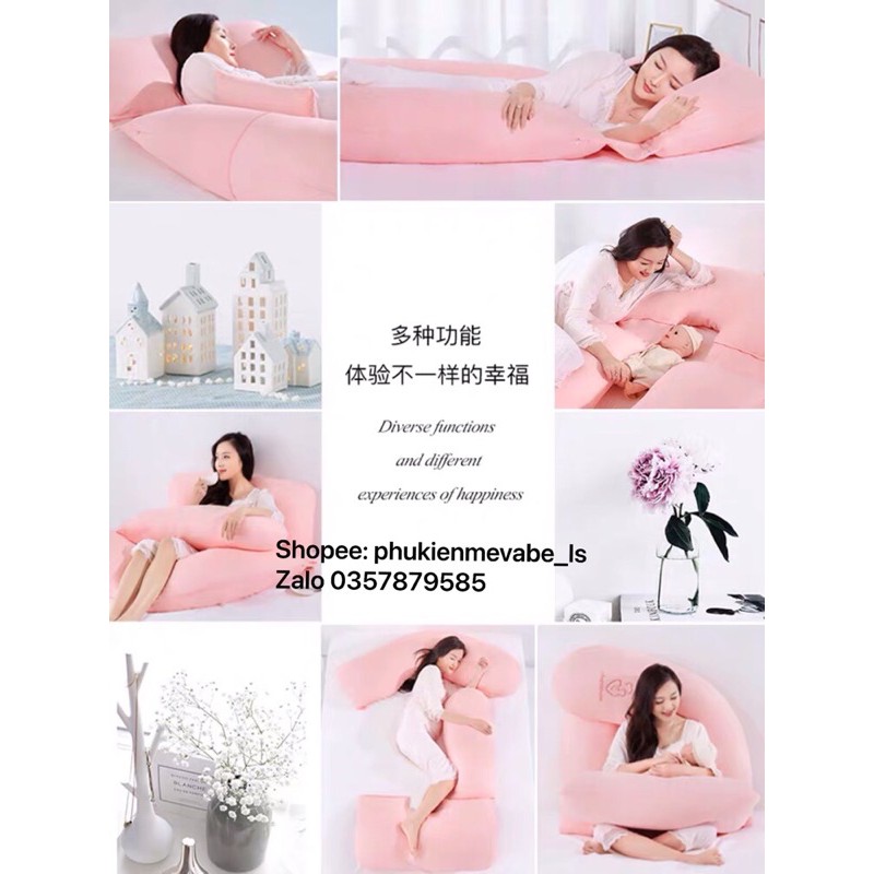Gối cho mẹ bầu và sau sinh cao cấp hình chữ G( loại to)