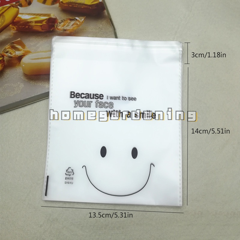 Set 100 Túi Bóng Kính Trong Suốt Đựng Bánh Kẹo