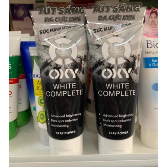 OXY White Complete - Kem rửa mặt tút sáng từ đất sét trắng 100g