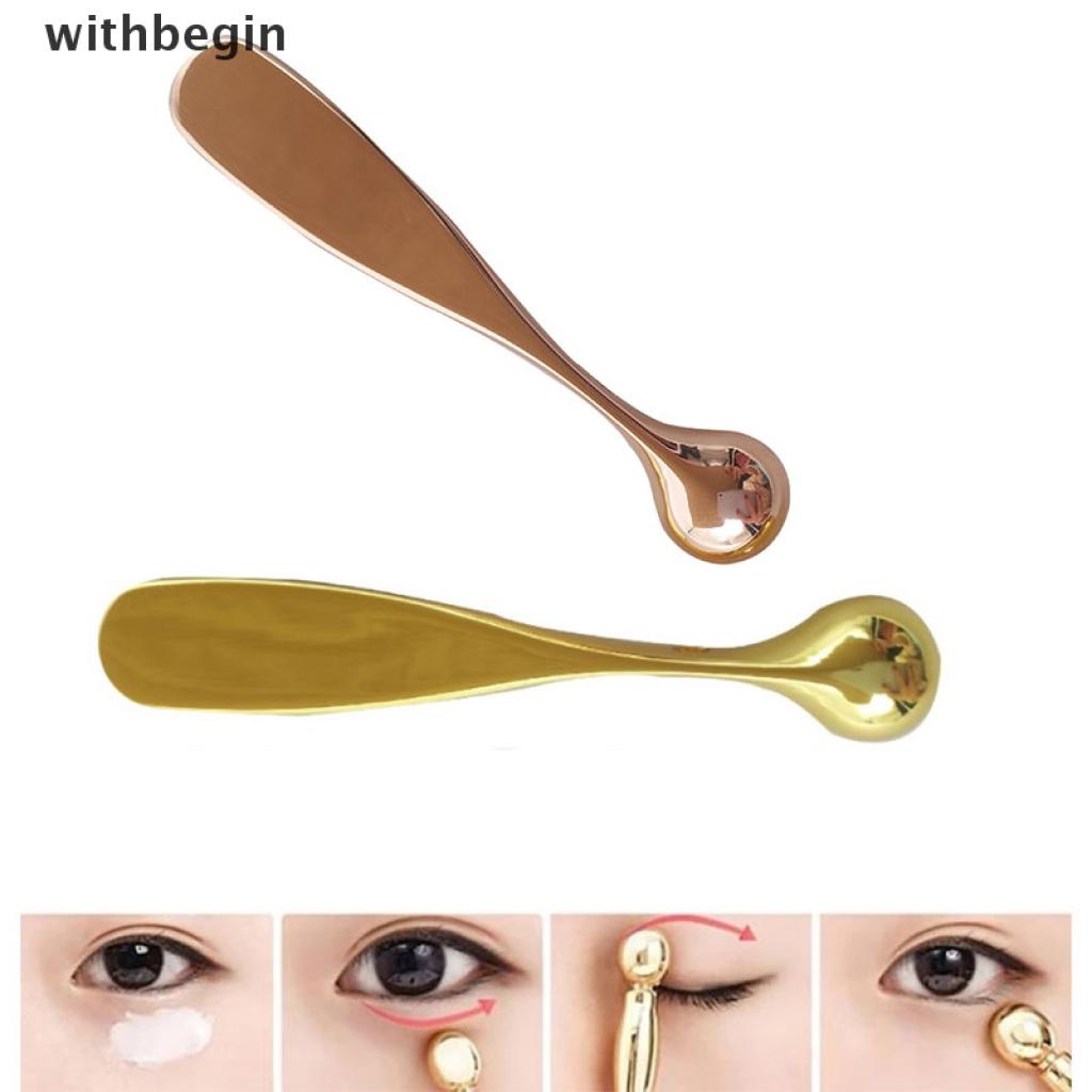 [Hàng mới về] Que mát xa tán kem dưỡng da mắt bằng kim loại loại bỏ nếp nhăn và bọng mắt