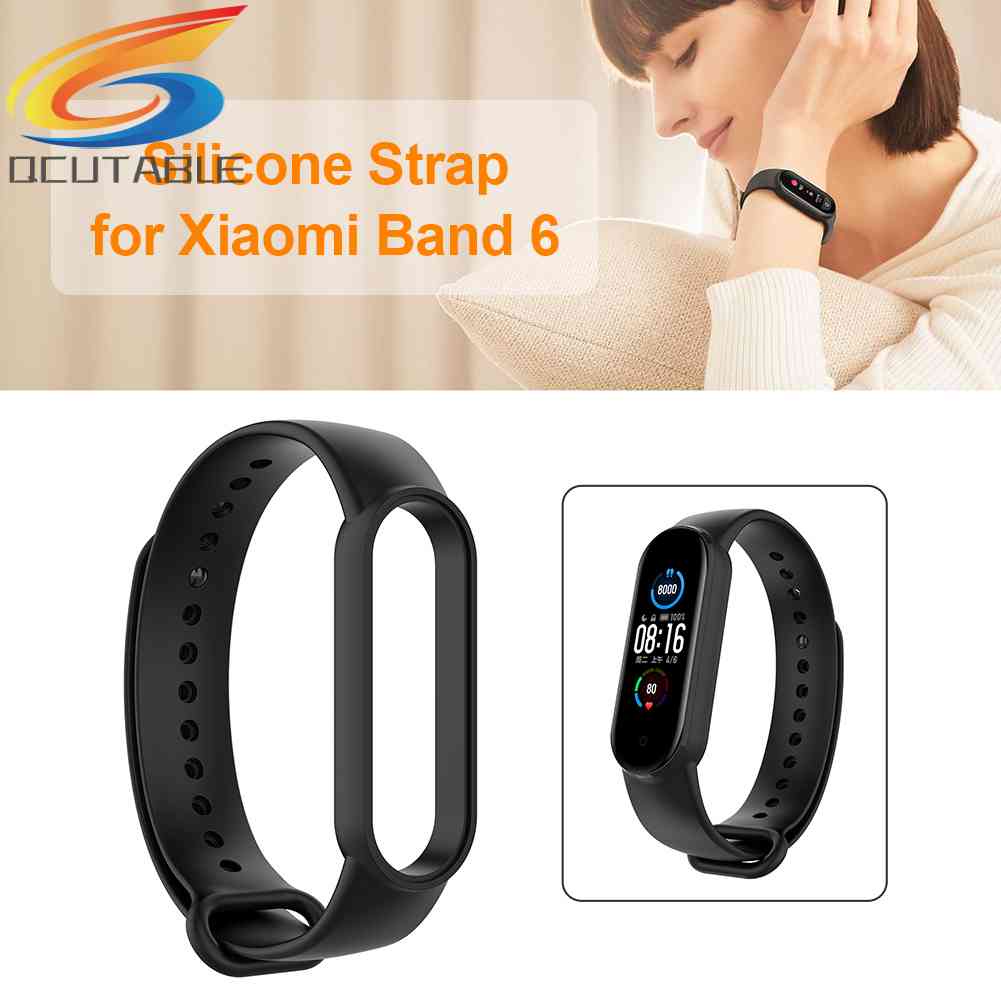 Dây Đeo Silicone Thay Thế Cho Đồng Hồ Thông Minh Mi Band 6 / 6 NFC / 5 / 5 NFC