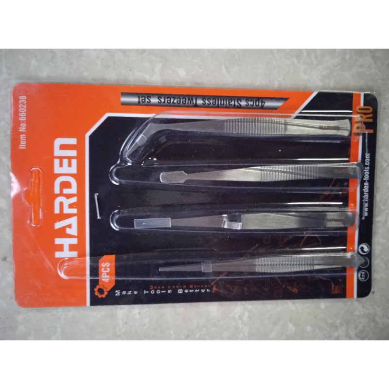 BỘ DỤNG CỤ GẮP LINH KIỆN 4 CHI TIẾT HARDEN