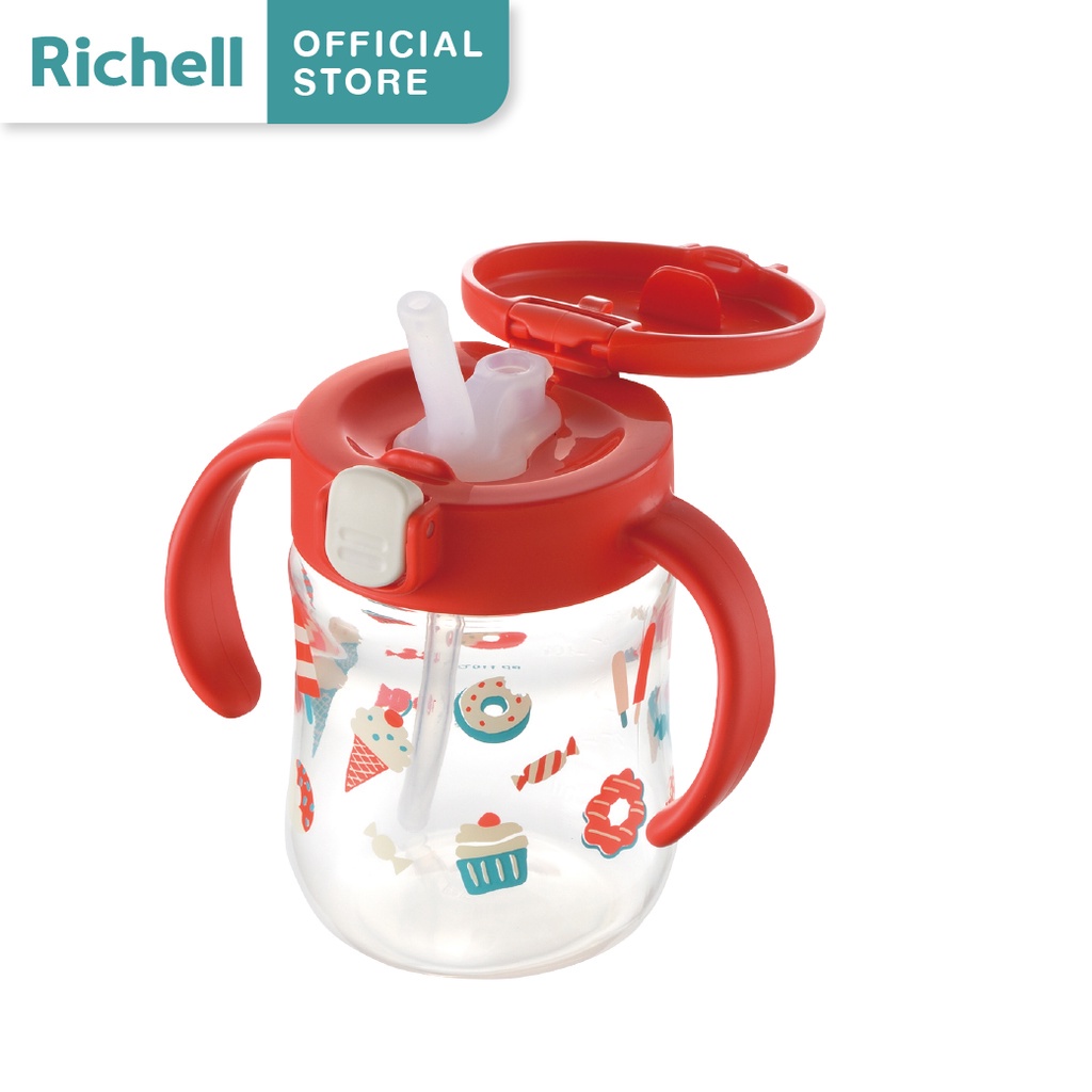 Bình ống hút TLI Richell Nhật Bản - bước 2 200ml | Baby