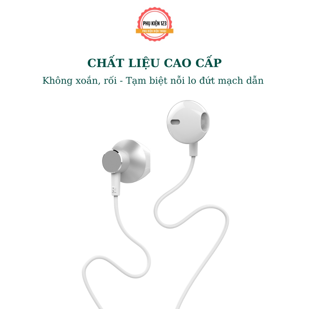 Tai nghe có dây Wekome Y8 tích hợp đàm thoại, nghe nhạc, chơi game