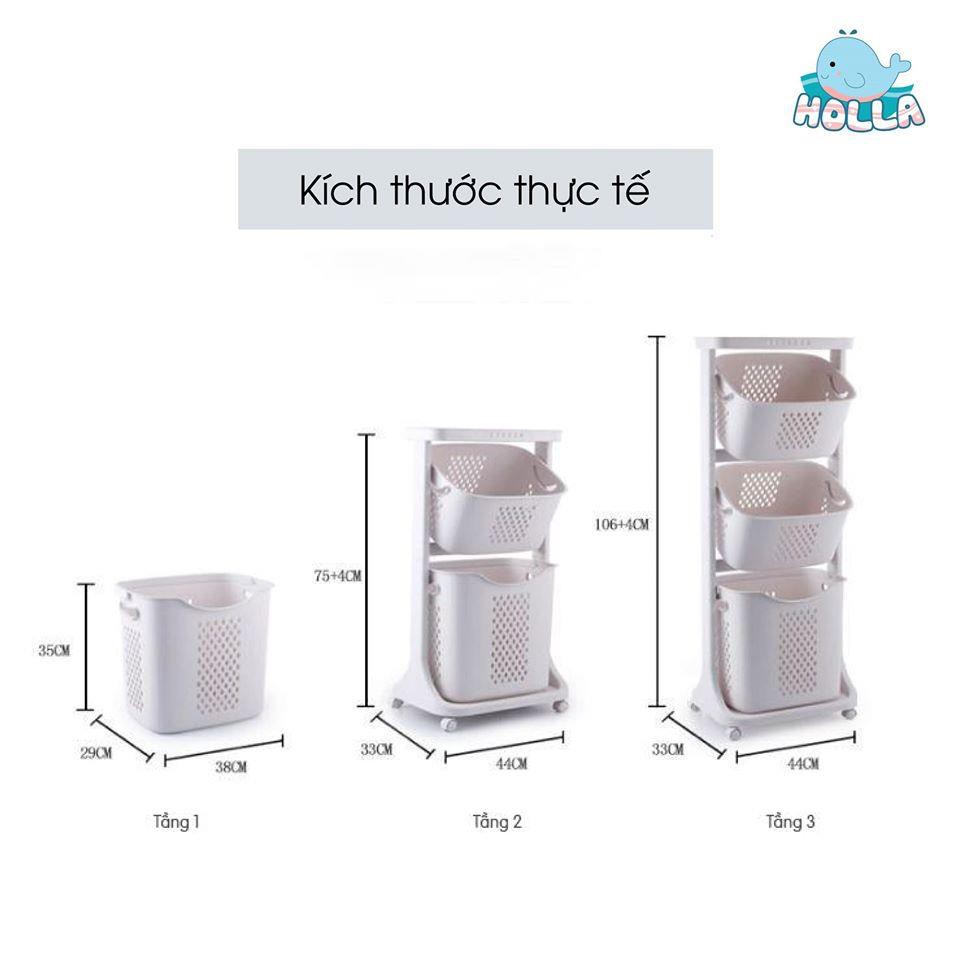 Kệ đa năng  XẢ HÀNG  Kệ đựng đồ đa năng, nhựa plastic, 3 tầng có bánh xe