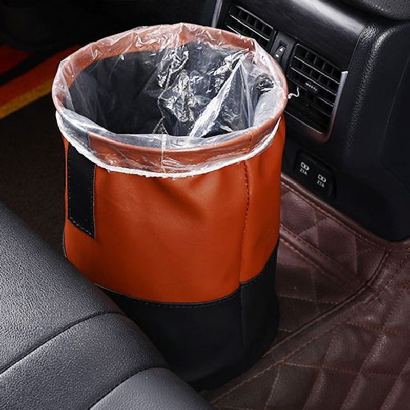 Rox Thùng Rác Da Chống Thấm Nước Có Thể Gấp Gọn Tiện Dụng Cho Xe Hơi