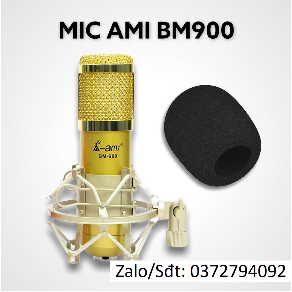Micro Thu Âm AMI BM-900 – Mic Hát Karaoke Live Stream
