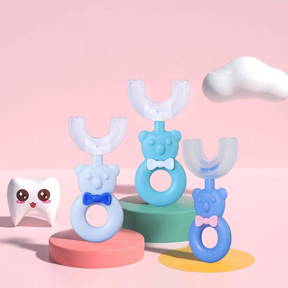 SUSANS Bàn Chải Đánh Răng Gel Silica Lỏng Hình Chữ U Cho Trẻ Em