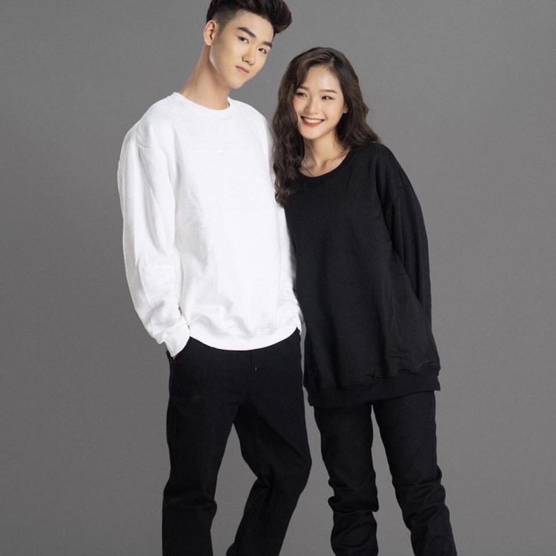 [Mã SRBACK010912 hoàn 20K xu đơn 50K] Áo Sweater Dài Tay Đen In Theo Yêu Cầu Nam Nữ Đủ Size | BigBuy360 - bigbuy360.vn