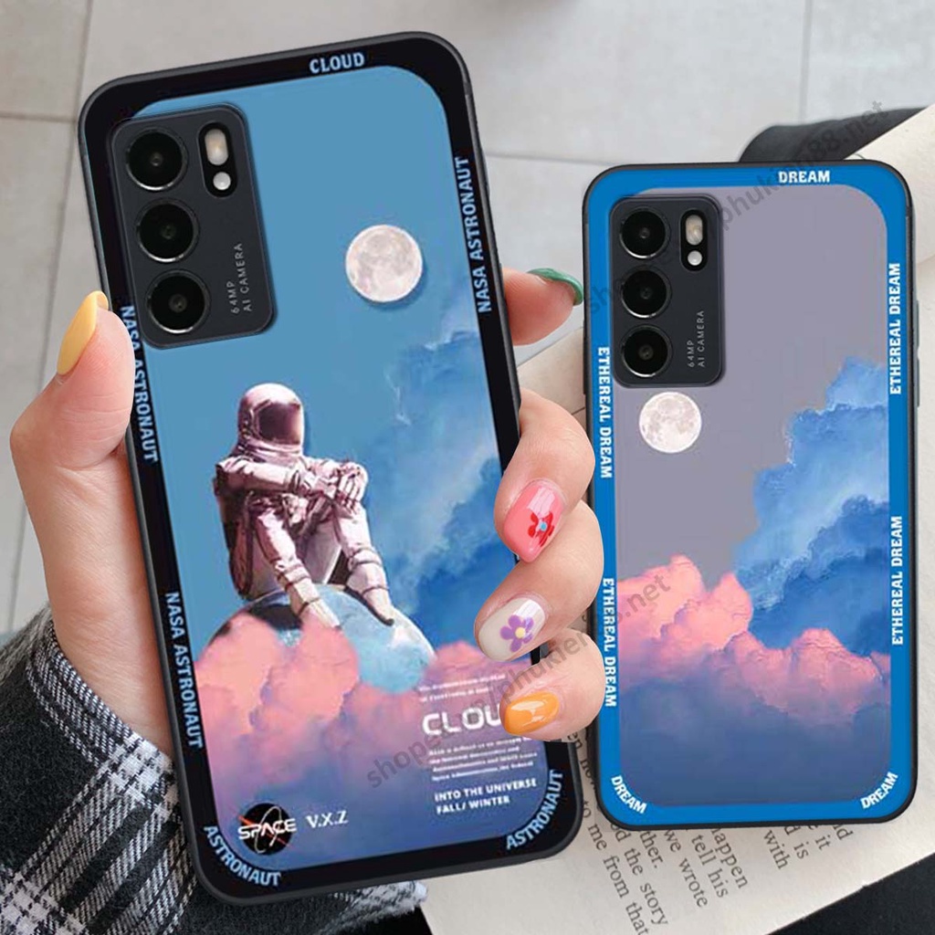 Ốp Oppo Reno6 / Reno6 Z 5G / Reno 6 hình vũ trụ, mountain, cloud phong cách cá tính