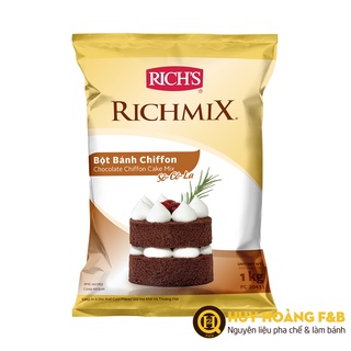 Bột Chiffon Socola Rich 1kg làm bánh bông mềm, chuẩn bị đơn giản GIÁ TỐT