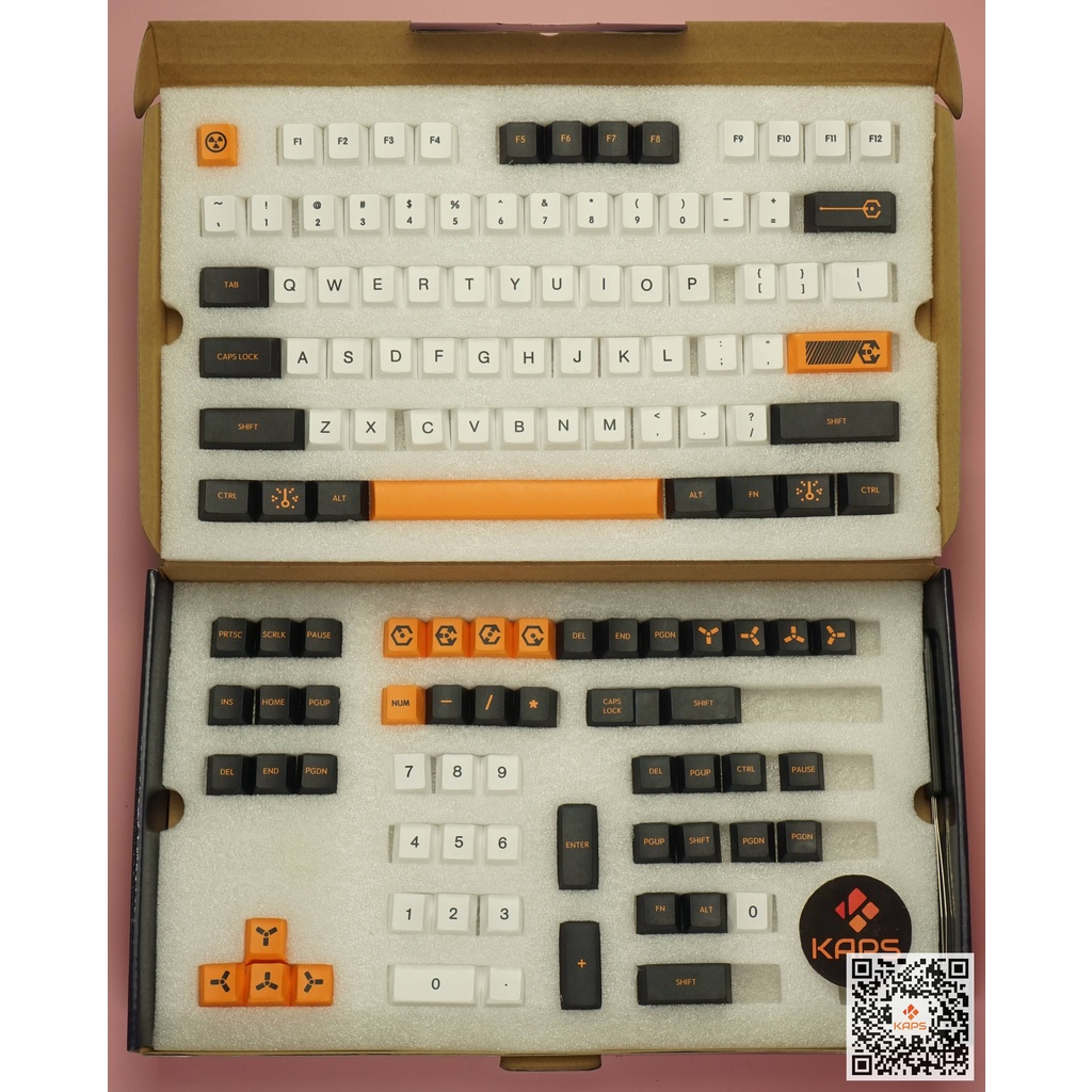 Keycap Virtual war PBT profile Cherry in dyesub 129 nút cho bàn phím cơ layout 108/104/98/87/84/75/68/64/61