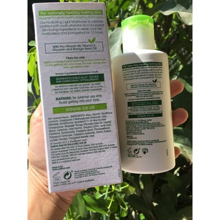 Kem dưỡng ẩm Simple light moisturiser 125ml