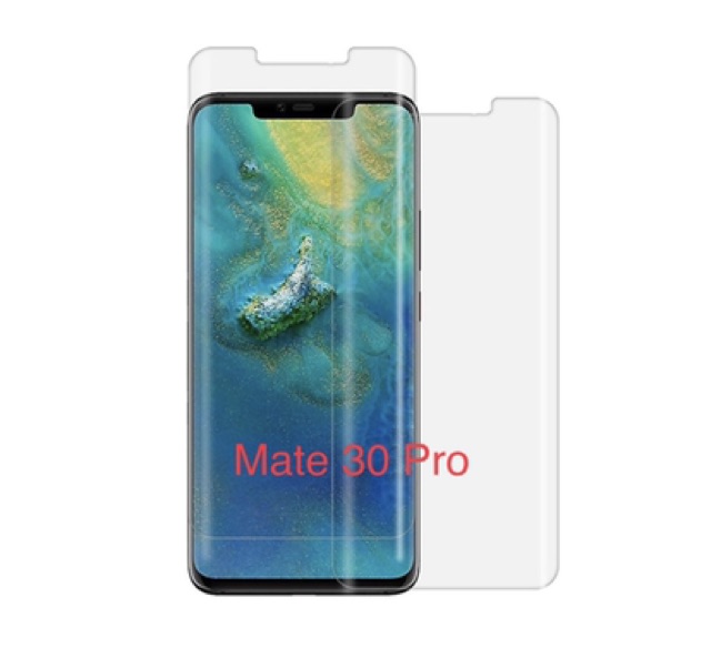 KÍNH CƯỜNG LỰC FULL KEO GLASS PRO+ UV HUAWEI MATE 30 PRO KEO XỊN, DỄ THÁO