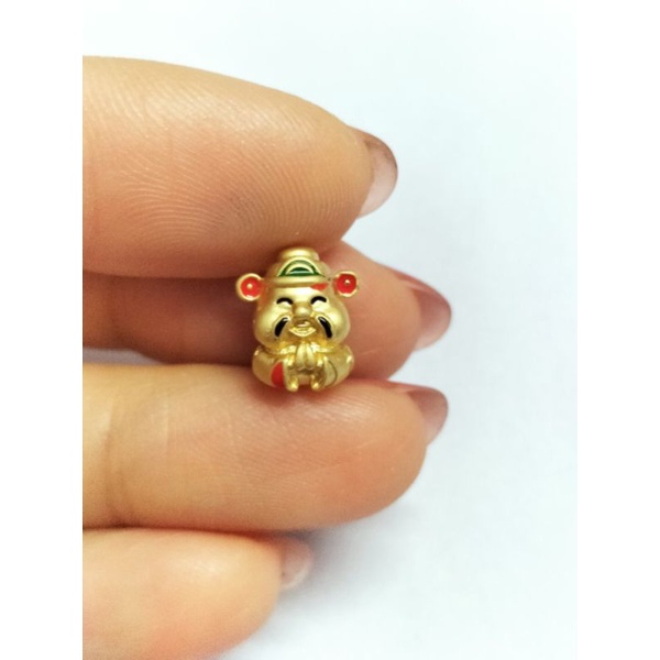Charm Ông Thần TàiCharm Nepal nhà Phật size 8mm mic vòng chiêu tài lộc may mắn