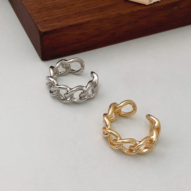 Nhẫn đeo tay kim loại thiết kế đơn giản thời trang