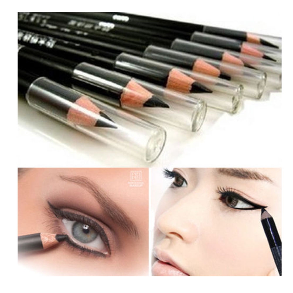 JUNE 2Pcs Women Beauty Makeup Tool Smooth Cosmetic Eyeliner Pencil