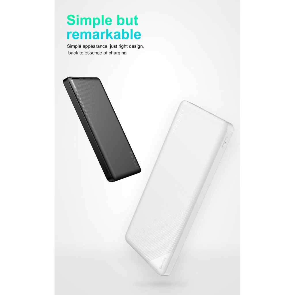 Pin Dự Phòng Baseus 10.000mAh - 2 Cổng USB Đầu Ra