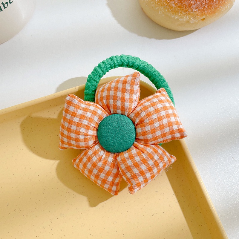 Dây Cột Tóc Đính Hoa Dễ Thương Phong Cách Hàn Quốc Cho Bé Gái