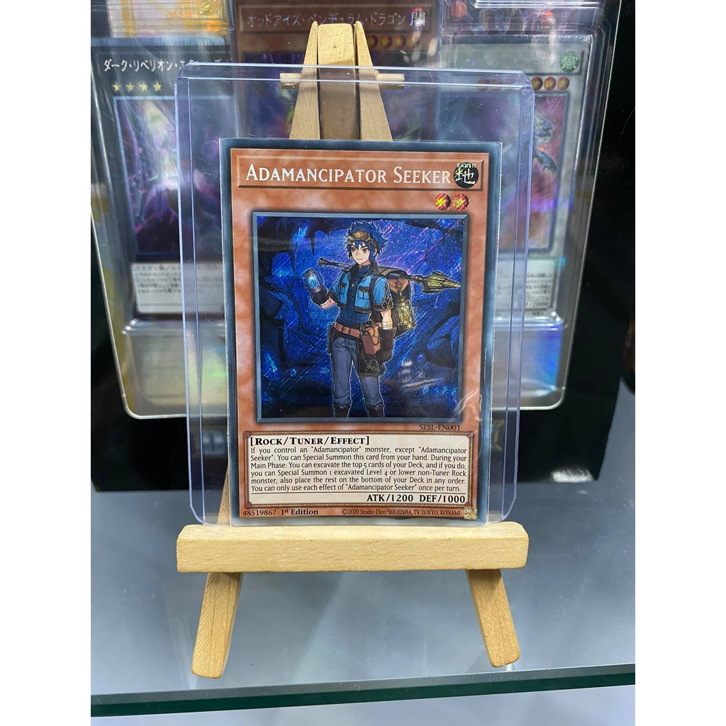 [ Dưa Hấu Yugioh ] Lá bài thẻ bài Adamancipator Seeker - Secret Rare - Tặng bọc bài nhựa bảo quản