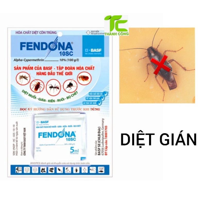 Thuốc diệt gián Fendona 10SC gói 5ml