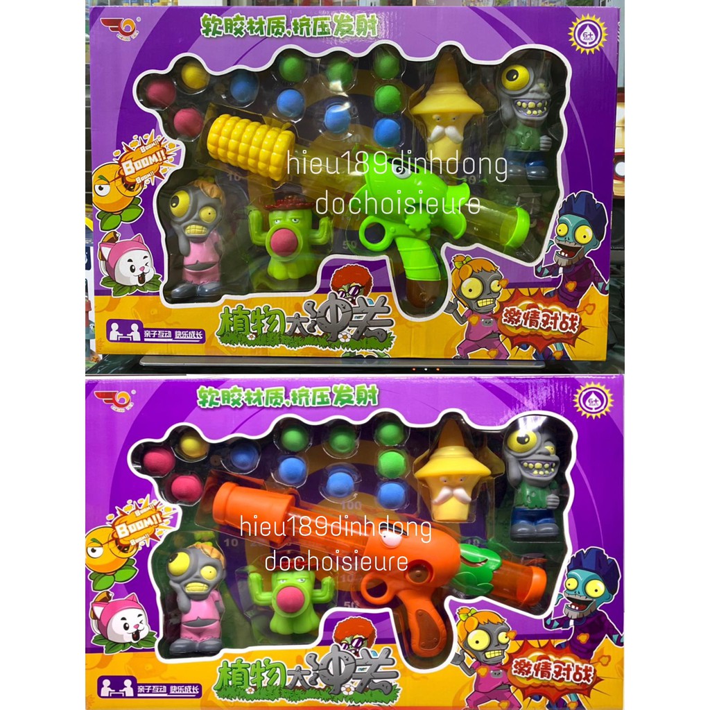 Hộp Đồ Chơi Game Hot Plants vs Zombie hoa quả nổi giận ngô cà rốt (Khách hàng chat chọn mẫu)