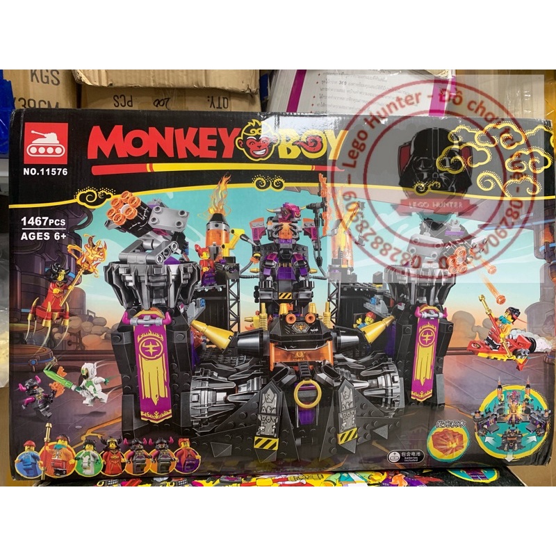 Lari Bela 11576 Monkey Kid bộ lắp ráp Hang ổ của ngưu ma vương và thiết phiến công chúa - Tây Du ký 1467 chi tiết