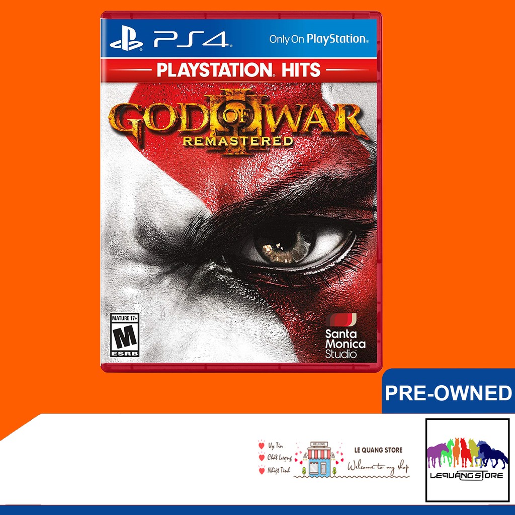 Đĩa game PS4: God of war 3 Remastered