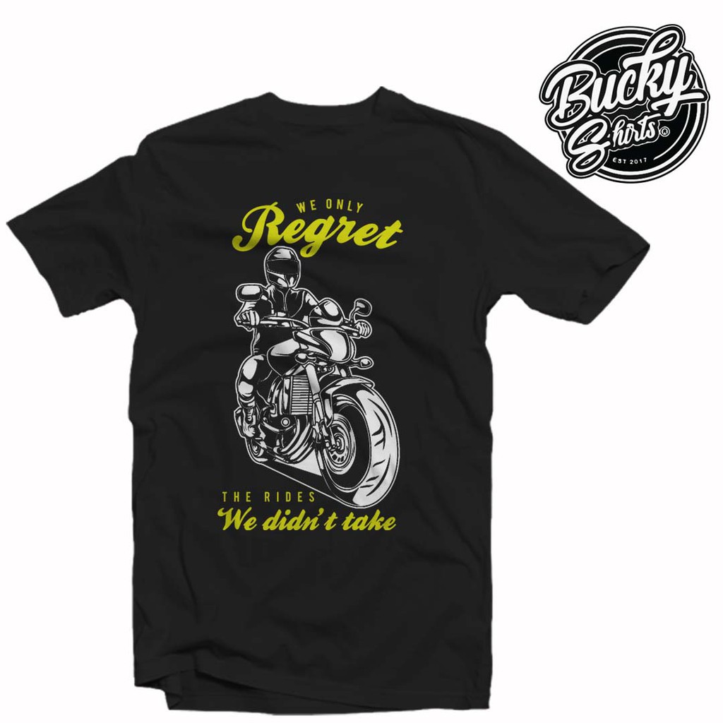 Áo phông in hình Regret Motorcycle Rider Shirt mẫu mới lạ