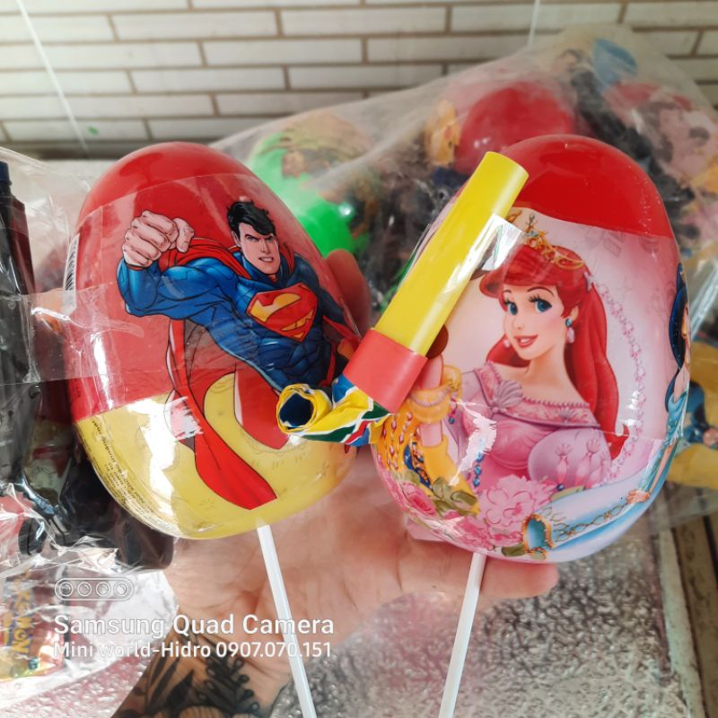 Đồ chơi trứng khủng long công chúa siêu nhân người nhện kẹo bất ngờ