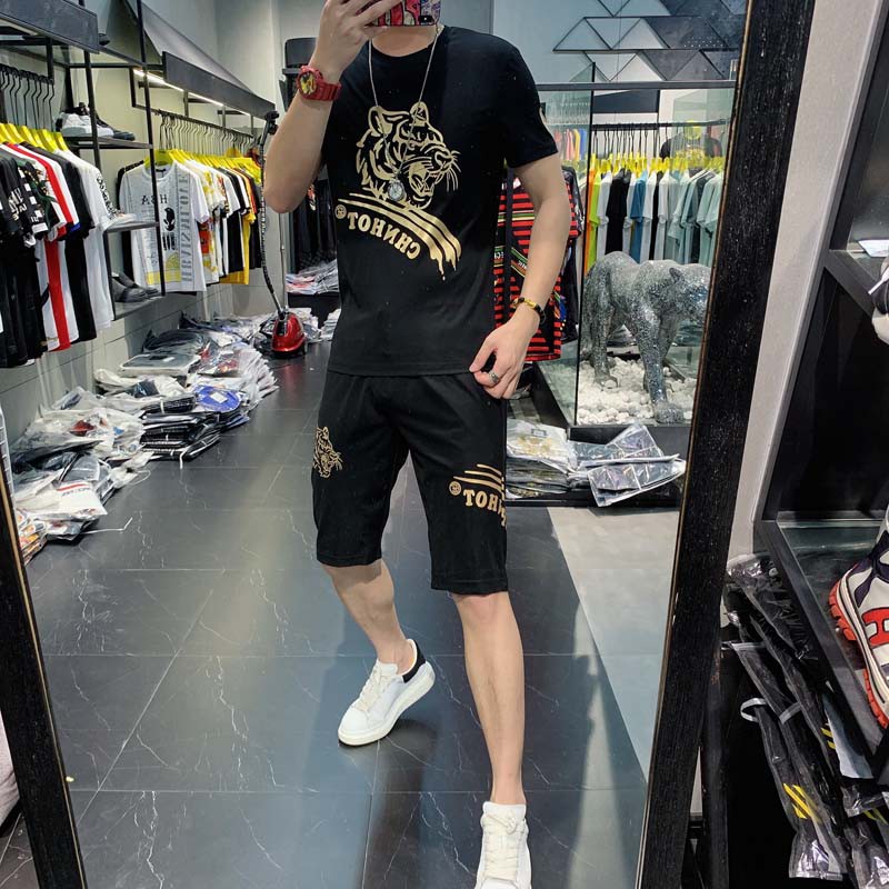 Bộ đồ thể thao nam, Bộ Mặc Nhà Thể Thao Nam Mùa Hè chất liệu thun lạnh cao cấp mềm mịn thoáng mát hình hổ cực chất | BigBuy360 - bigbuy360.vn