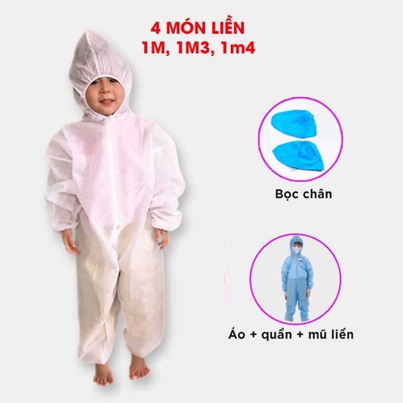 NHIỀU SIZE - DÀY DẶN]  Đồ bảo hộ phòng dịch - đồ bảo hộ y tế BỘ LIỀN