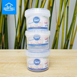 Bộ 3 hộp bảo quản thực phẩm nắp vặn Lock&Lock Twist dung tích 150mlx3 LLS111 Happy Mall