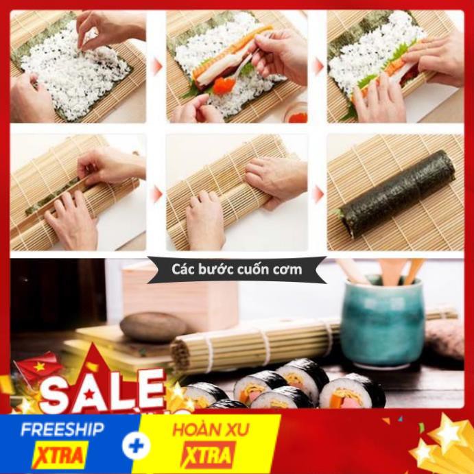 [ RẺ VÔ ĐỊCH ]  Mành Tre Cuộn Cơm rong biển Kimbap, Cuốn Sushi - br00415