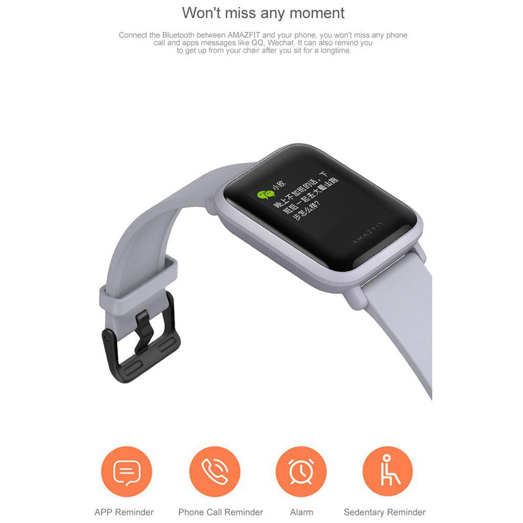 Giao Hàng Nhanh ChóngĐồng Hồ Thông Minh Xiaomi Amazfit 1.28Inch Màn Hình Chống Nước Ip68