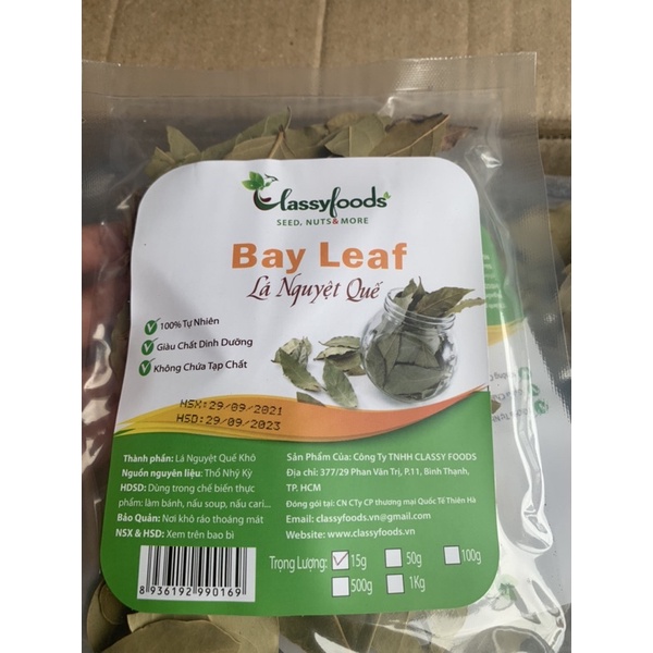 Lá Nguyệt Quế - Bay leaf - 15g