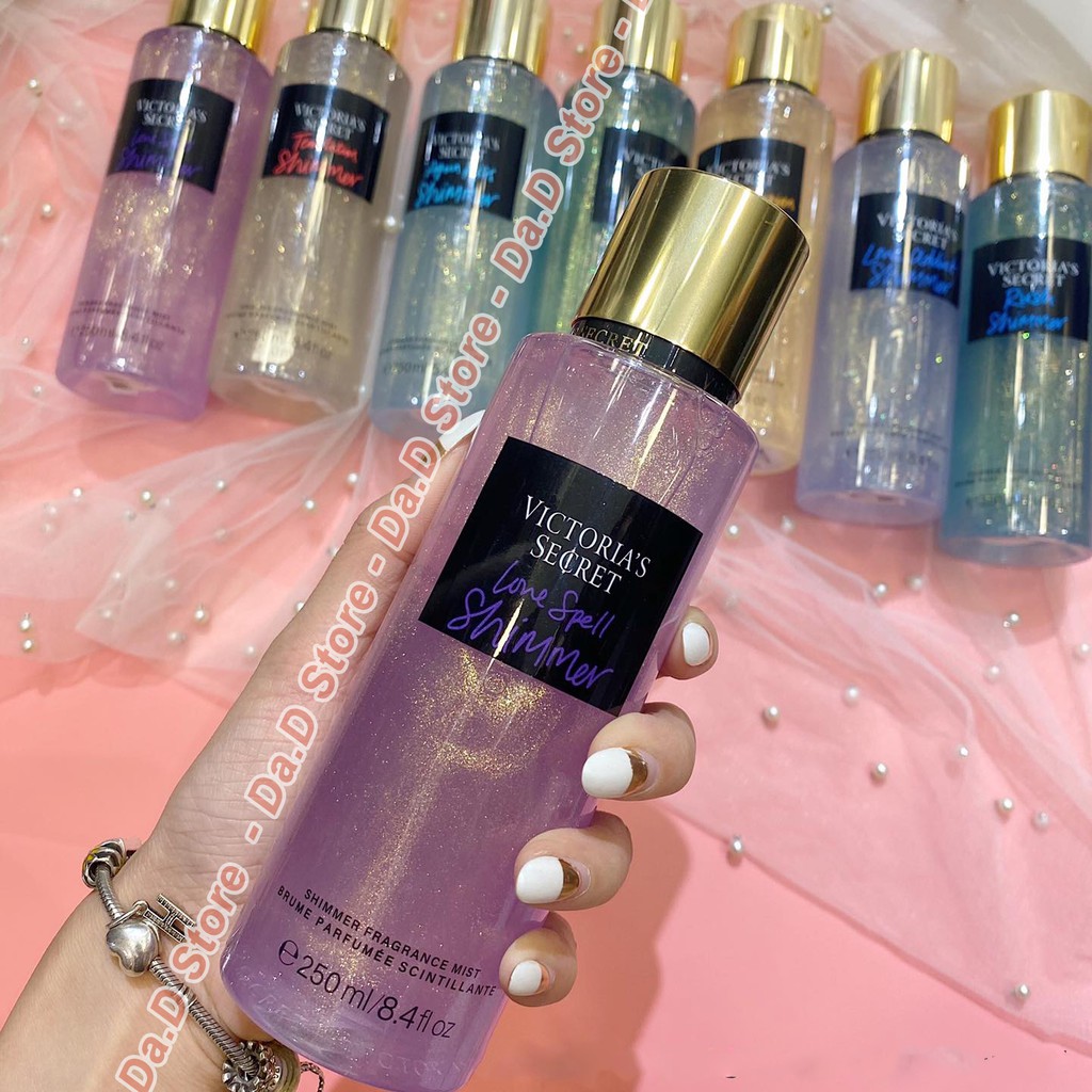 Xịt Body Mist 🔥FREESHIP🔥 Xịt thơm nhũ Shimmer Body Mist Victoria Secret 250ml - Chính Hãng - Đa dạng hương thơm | BigBuy360 - bigbuy360.vn