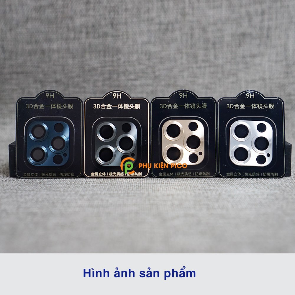 Dán camera Iphone 12 Pro Max / 13 Pro Max - Khung nhôm bảo vệ camera Iphone 12 Pro Max kèm kính cường lực