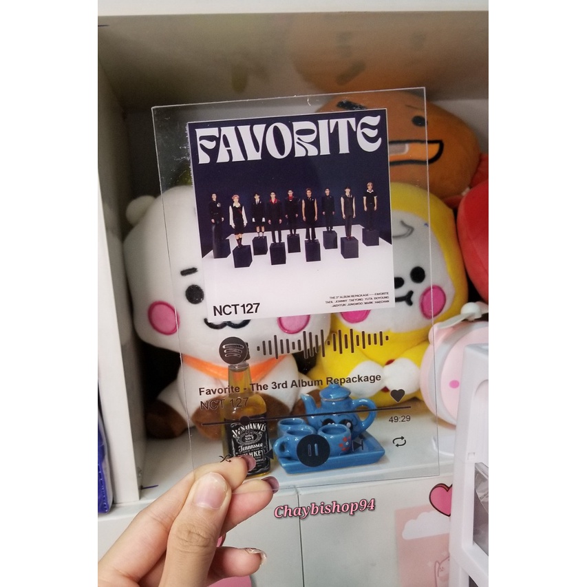 Khung ảnh mica Spotify NCT size A6 (Khung ảnh mica phát nhạc NCT)