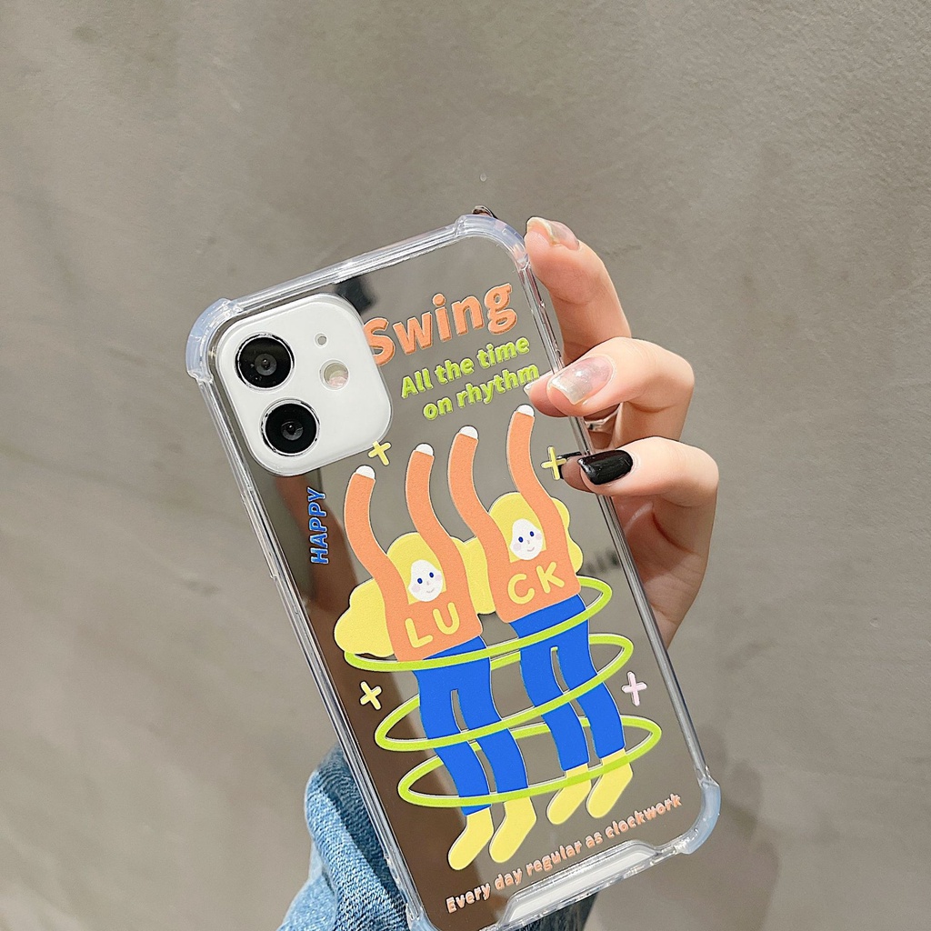 Ốp lưngiphone Ốp Điện Thoại TPU silicone Mặt Gương Thời Trang Cho iPhone 11 pro max X Xr Xs max 7 8 Plus 13 14pro pro max Dinuo case