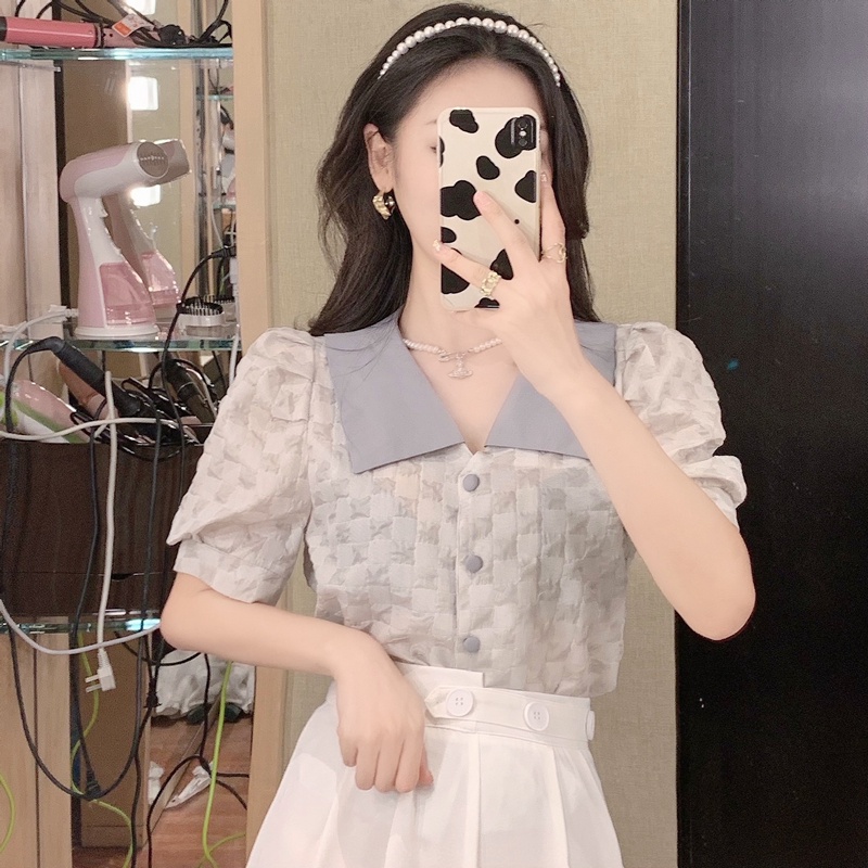 Ulzzang ( 얼짱) - Áo sơ mi công sở thời trang nữ