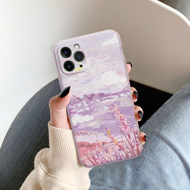 Ốp lưng iphone Ốp lưng iphone vuông cạnh hìnhIphone6/6plus/6S/6S plus/6/7/7plus/8/8plus/X/XS/XS Max/ Dinuo case