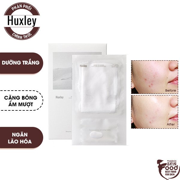 Mặt Nạ Dưỡng Ẩm, Sáng Da, Chống Lão Hóa Chiết Xuất Xương Rồng Huxley Mask